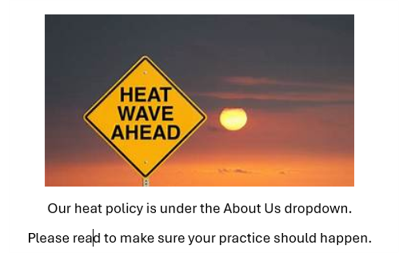 It Is hot out there
